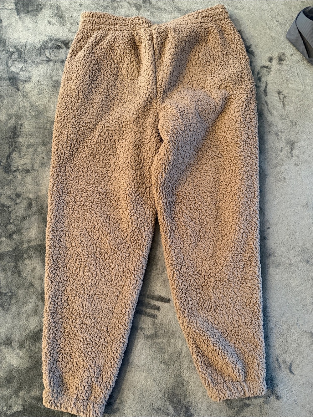 SKIMS Wide Leg Sherpa Joggers in Brown - Picture 2 of 3